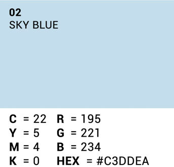 Achtergrondpapier Sky Blue 2.72m x 11m