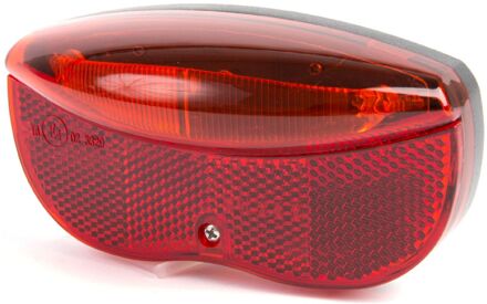 achterlicht led batterij 5 lumen 11,5 cm zwart/rood