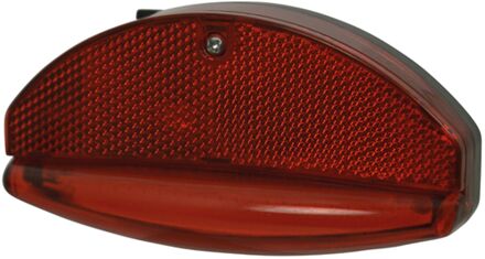 achterlicht met reflector COB led batterijen zwart/rood