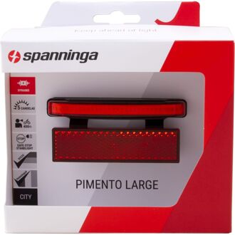 Achterlicht Pimento Large XDvS dynamo 80mm Rood