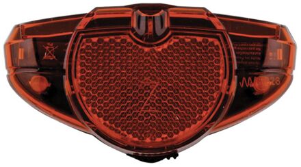 ACHTERLICHT SPARK RKF LED BATTERIJ ZWART ROOD