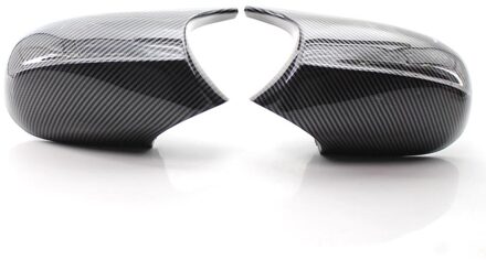 Achteruitkijkspiegel Covers Voor Bmw E81 E82 E87 +,116i 118i 120i E88 E90 E91 , 320i 330i 330d Carbon Fiber Gloss Black koolstofvezel