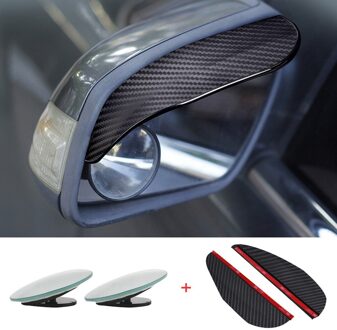 Achteruitkijkspiegel sticker regen wenkbrauw tochtstrip auto spiegel Regenkap shade cover protector guard Achter Side View Spot Spiegel 3.