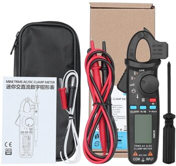 ACM91 Digitale Stroomtang True-Rms Ac Huidige 100A 1mA Nauwkeurigheid Amperemeter Auto Range Multimeter Voltmeter Dmm Tester zwart