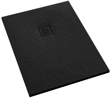 Aco Showerdrain douchevloer - 80x120x3.5cm - antislip - mat zwart 914066 Zwart mat