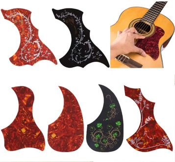 Acoustic Guitar Pickguard Scratch Plate Self Adhesive Pick Guard Sticker Folk Acoustic Guitar Pickguard Accessories