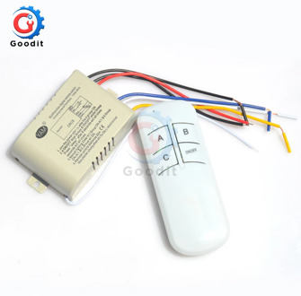 Across Wall 220V Remote Control Switch Wall Chandelier Lamp LED Light Switch Sleep Mode 1 2 3 4 CH Receiver Transceiver On Off