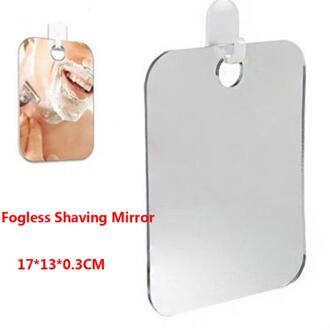 Acryl Anti Fog Douche Spiegel Badkamer Fogless Fog Gratis Spiegel Wasruimte Reizen Voor Man Scheren Spiegel 13*17Cm