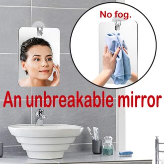 Acryl Anti Fog Douche Spiegel Badkamer Mist Gratis Spiegel Badkamer Thuis Douche Make-Up Tool Anti Fog Spiegel Met Zuignap cup