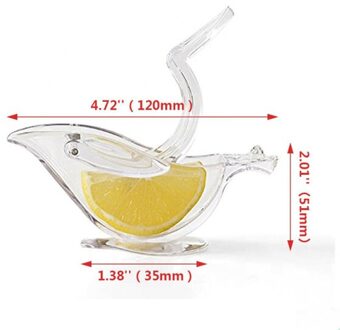 Acryl Citroen Clip Handleiding Transparante Fruit Juicer Abs Boot Vorm Squeeze Fruit Home Kitchen Bar Gadget