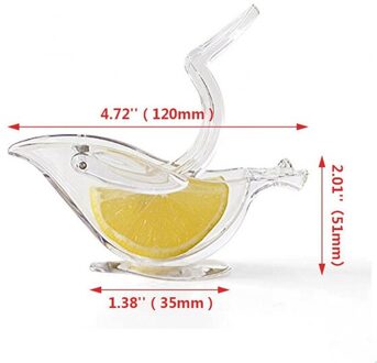 Acryl Citroen Clip Handleiding Transparante Fruit Juicer Home Kitchen Bar Gadget Abs Boot Vorm Squeeze Fruit