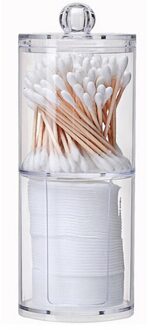 Acryl Cosmetische Make-Up Organizer Sieraden Wattenstaafje Box Organizer Voor Cosmetica Katoen Pads Houder Opbergdozen Bakken stijl 1