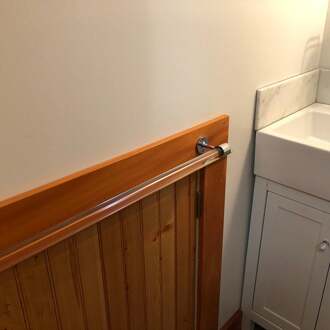 Acryl Handdoek Bar (Gepolijst Messing, Satijn Messing Of Nikkel) traditionele End Beugel-Lucite Handdoek Bar-Handdoek Bar-Handdoekenrek-Luxholdu Other size