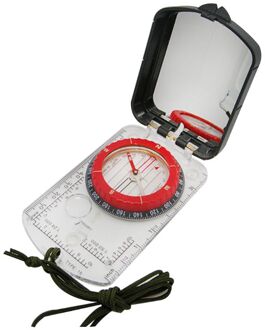 Acryl Heerser Vergrootglas Spiegel Kompas Lanyard Waterdichte Zakformaat Outdoor Camping Wandelen Draagbare Adventure Survival Tool