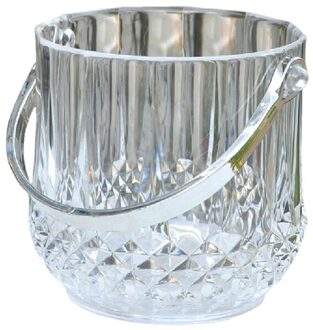 Acryl ijsemmer transparant plastic ijsemmer champagne emmer PMMA ijs koeler