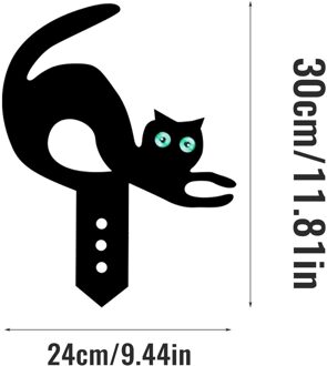 Acryl Kat Tuin Gazon Insert Art Outdoor Tuin Achtertuin Gazon Decoratie Gazon Zwart Insert Decoratie Tuin Deco F