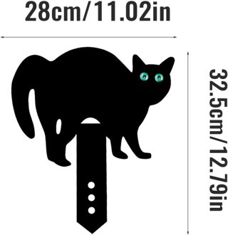 Acryl Kat Tuin Gazon Insert Art Outdoor Tuin Achtertuin Gazon Decoratie Gazon Zwart Insert Decoratie Tuin Deco