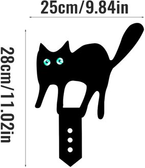 Acryl Kat Tuin Gazon Insert Art Outdoor Tuin Achtertuin Gazon Decoratie Gazon Zwart Insert Decoratie Tuin Deco