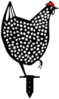 Acryl Kip Yard Art Duurzaam, Zon-Proof Outdoor Tuin Achtertuin Gazon Decor Tuinieren Ornamenten Pasen Kip Standbeeld 01