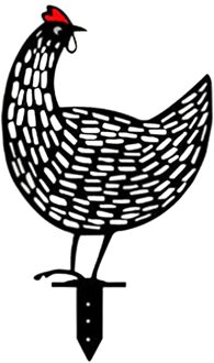 Acryl Kip Yard Art Duurzaam, Zon-Proof Outdoor Tuin Achtertuin Gazon Decor Tuinieren Ornamenten Pasen Kip Standbeeld 02