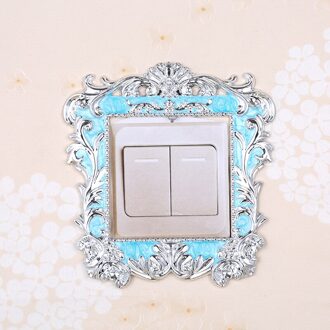 Acryl Leaf Switch Sticker Accessoires Muursticker Socket Decoratie Cover Voor Schakelaar Woonkamer Hotelkamer Op-Off Decoratie 4
