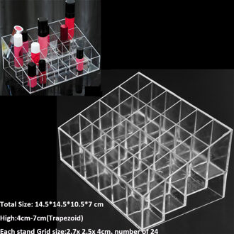 Acryl Make Organizer Opbergdoos Cosmetische Opbergdoos Case Box Make-Up Opslag Organizer Drawers Houder Sieraden Doos Houder 24 slots