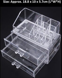 Acryl Make Organizer Opbergdoos Cosmetische Opbergdoos Case Box Make-Up Opslag Organizer Drawers Houder Sieraden Doos Houder Makeup Organizer