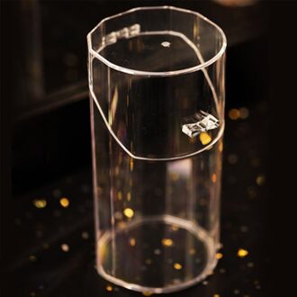 Acryl Makeup Brush Holder Make Organizer Cosmetische Houder Lippenstift Potlood Opslag Container Transparante Opbergdoos Houder C ronde