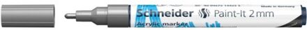 acryl marker paint-it 310 2 mm., kleur zilver