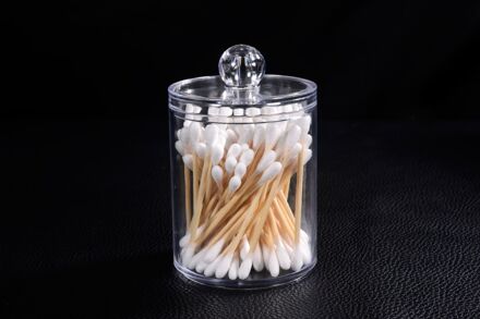 Acryl Multifunctionele Ronde Qtip Container Cosmetische Make-Up Wattenschijfje Organizer Sieraden Opbergdoos Houder En Snoep Potten CottonSwabBox