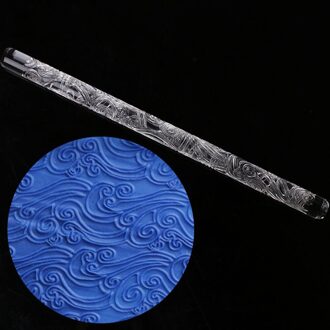 Acryl non-stick Keuken Patroon Rolling Pin Cake Embossing Roller Sugarcraft Decorating Rolling Pin DIY Keuken Cook 4 Stijlen golf