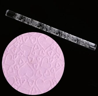 Acryl non-stick Keuken Patroon Rolling Pin Cake Embossing Roller Sugarcraft Decorating Rolling Pin DIY Keuken Cook 4 Stijlen love hart