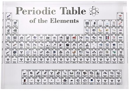 Acryl Periodieke Tafel Display Met Elementen Tafel Display, Met Elementen Student Leraar Chemische Craft Decoratie