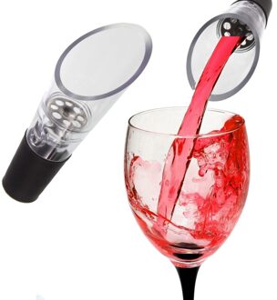 Acryl Rode Wijn Beluchter Filter Mini Magic Rode Wijn Schenker Decanter Cap Voor Flessen Bar Accessoires Draagbare Gieten Tool Pomp