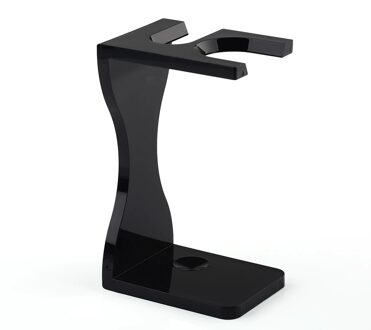Acryl Scheerkwast Stand, Mannen Scheermes Stand Houder Voor Borstel Handhaven Traditionele Nat Scheren Tool Black