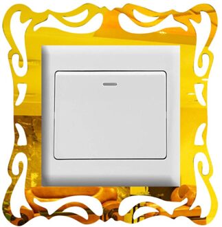 Acryl Spiegel Schakelaar Sticker 3D Muursticker Accessoires Socket Decoratie Kinderen Hotel Kamer Poster On-Off Sticker Keuken Decal 1