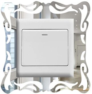 Acryl Spiegel Schakelaar Sticker 3D Muursticker Accessoires Socket Decoratie Kinderen Hotel Kamer Poster On-Off Sticker Keuken Decal 2