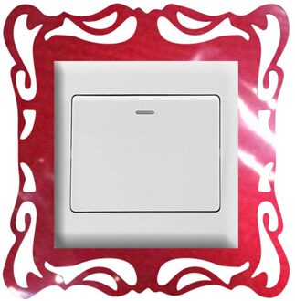 Acryl Spiegel Schakelaar Sticker 3D Muursticker Accessoires Socket Decoratie Kinderen Hotel Kamer Poster On-Off Sticker Keuken Decal