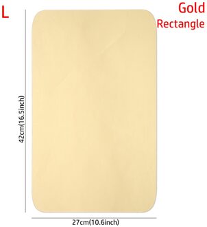 Acryl Spiegel Stickers Spiegel Muurstickers Reflecterende Glas Decals Ovale Rechthoek Muur Art Badkamer Woonkamer Woondecoratie goud rechthoek L