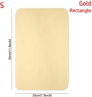 Acryl Spiegel Stickers Spiegel Muurstickers Reflecterende Glas Decals Ovale Rechthoek Muur Art Badkamer Woonkamer Woondecoratie goud rechthoek S