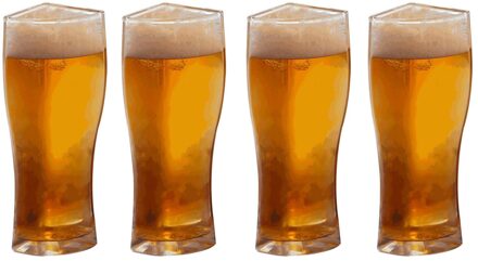 Acryl Super Schoener Bier Mok 1 Set Bier Bril 4 In 1 Transparante Grote Capaciteit Thee Koffie Glazen Beker voor Bar Party XL