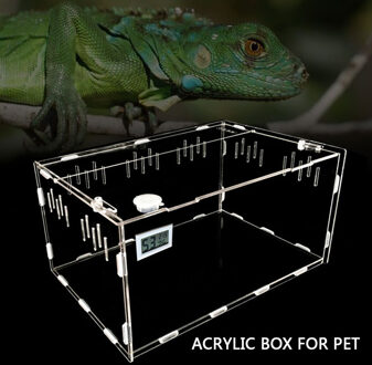 Acryl Terrarium Reptiel Doos Duurzaam Transparant Dierbenodigdheden Voor Cold Blooded Dieren Reptiel Huisdieren Insect Woondecoratie