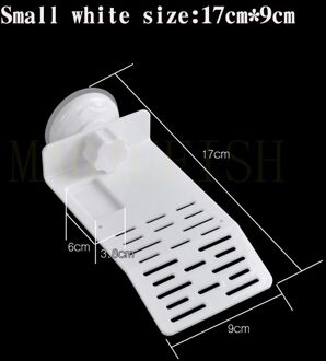 Acryl Terras Schildpad Koesteren Terras Eiland Drijvende Koesteren Platform, Schildpad Feeder, Reptiel Dock Speelgoed, schildpad Stand S/M/L wit S