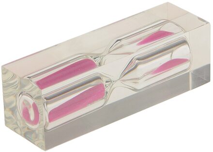 Acryl Transparante 3 Min Zandloper Zandloper Keuken Zand Klok Timer roze