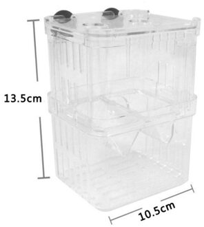 Acryl Visteelt Doos Aquarium Fokker Box Double-Layer Uitkomen Incubator Isolatie Dierbenodigdheden Aquarium Accessoires