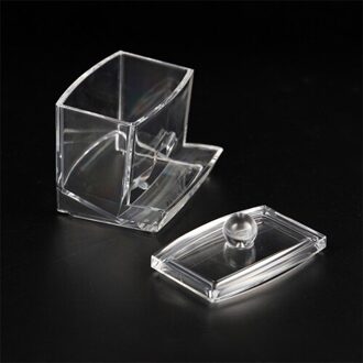 Acryl Wattenstaafje Make Organizer Opbergdoos Wattenschijfje Houder Draagbare Container Cosmetica Organisator Storage Case C29