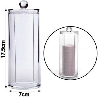 Acryl Wattenstaafje Opbergdoos Multifunctionele Ronde Qtip Opslag Container Cosmetische Make-Up Wattenschijfje Organisator Sieraden Houder L type C