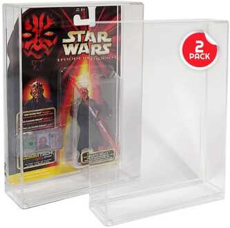 Acrylic Display Cases 2-Pack for Action Figures