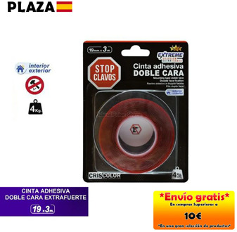 Acrylic double sided transparent tape (3 m x 19mm), extra strong double sided tape, double sided adhesive tape