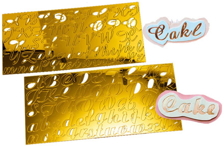 Acrylic Letter Alphabet Mold Press Cookie Cutter DIY Cake Stamp Fondant Mold Biscuit Cookie Stamp Baking Cake Decorating Tools